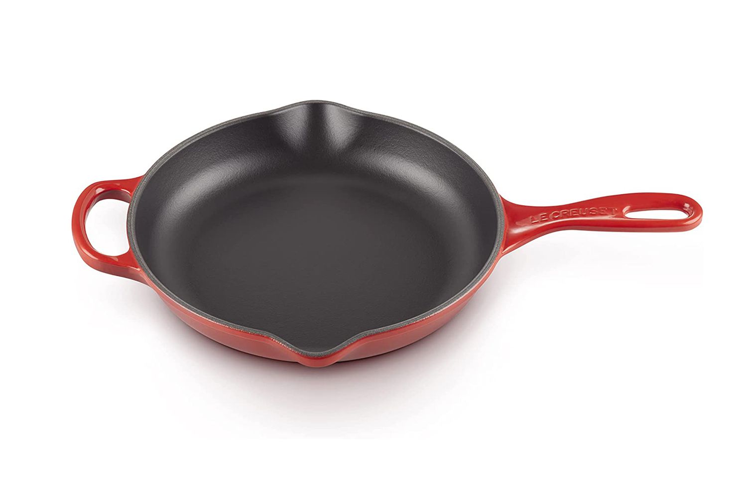 Le Creuset Enameled Cast Iron Signature Iron Handle Skillet, 9" (1-3/8 qt.), Cerise