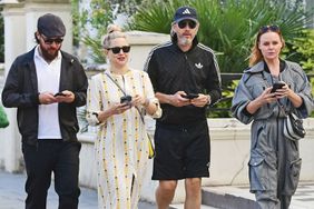 Kate Hudson pictured with her FiancÃÂ© Danny Fujikawa meeting up with designer Stella McCartney and her husband Alasdhair Willis for a bike ride on a lovely summer's evening in Notting Hill. Pictured: Kate Hudson, Stella McCartney, Danny Fujikawa, Alasdhair Willis