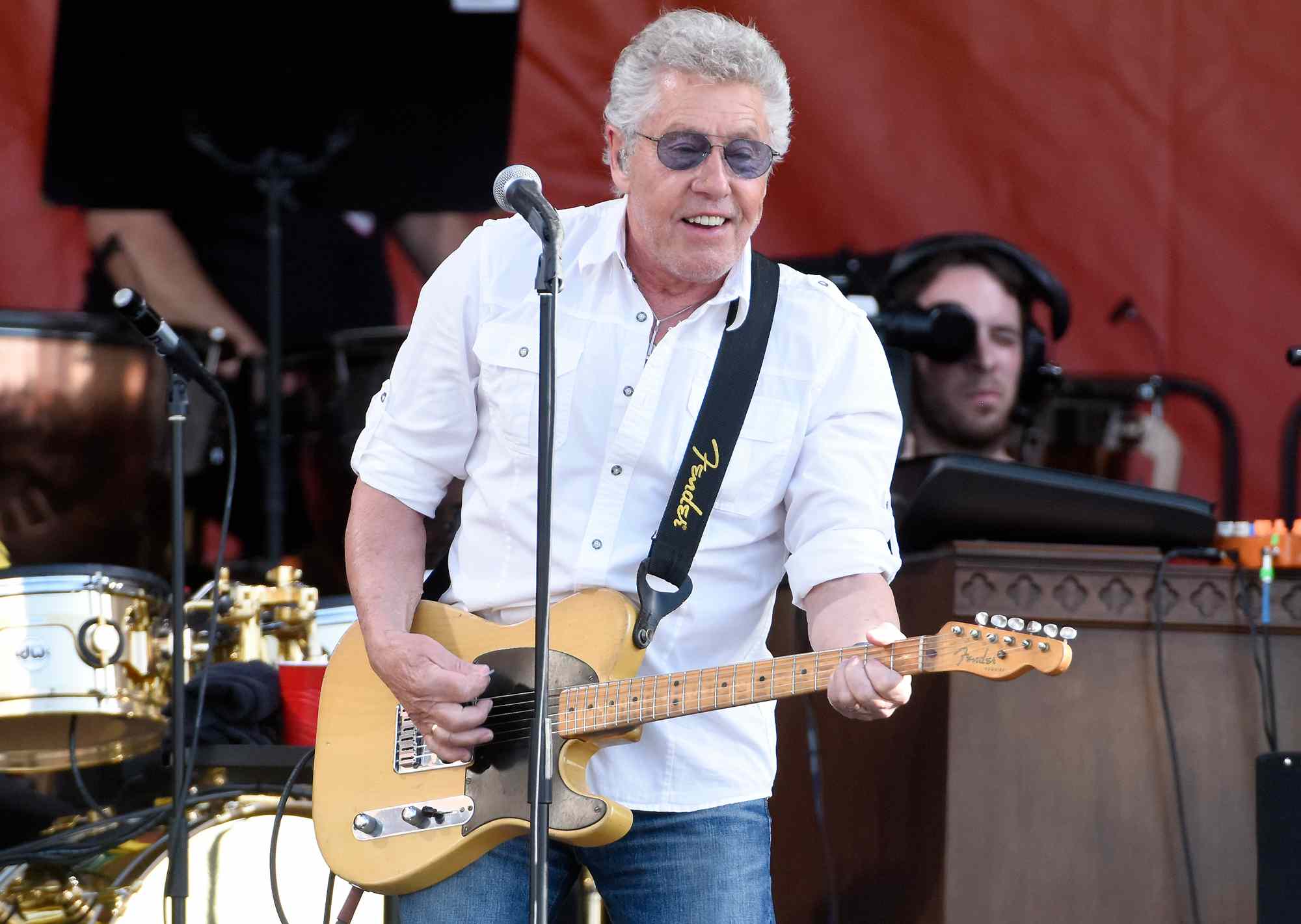 Roger Daltrey of The Who performs during the 2022 New Orleans Jazz & Heritage festival 