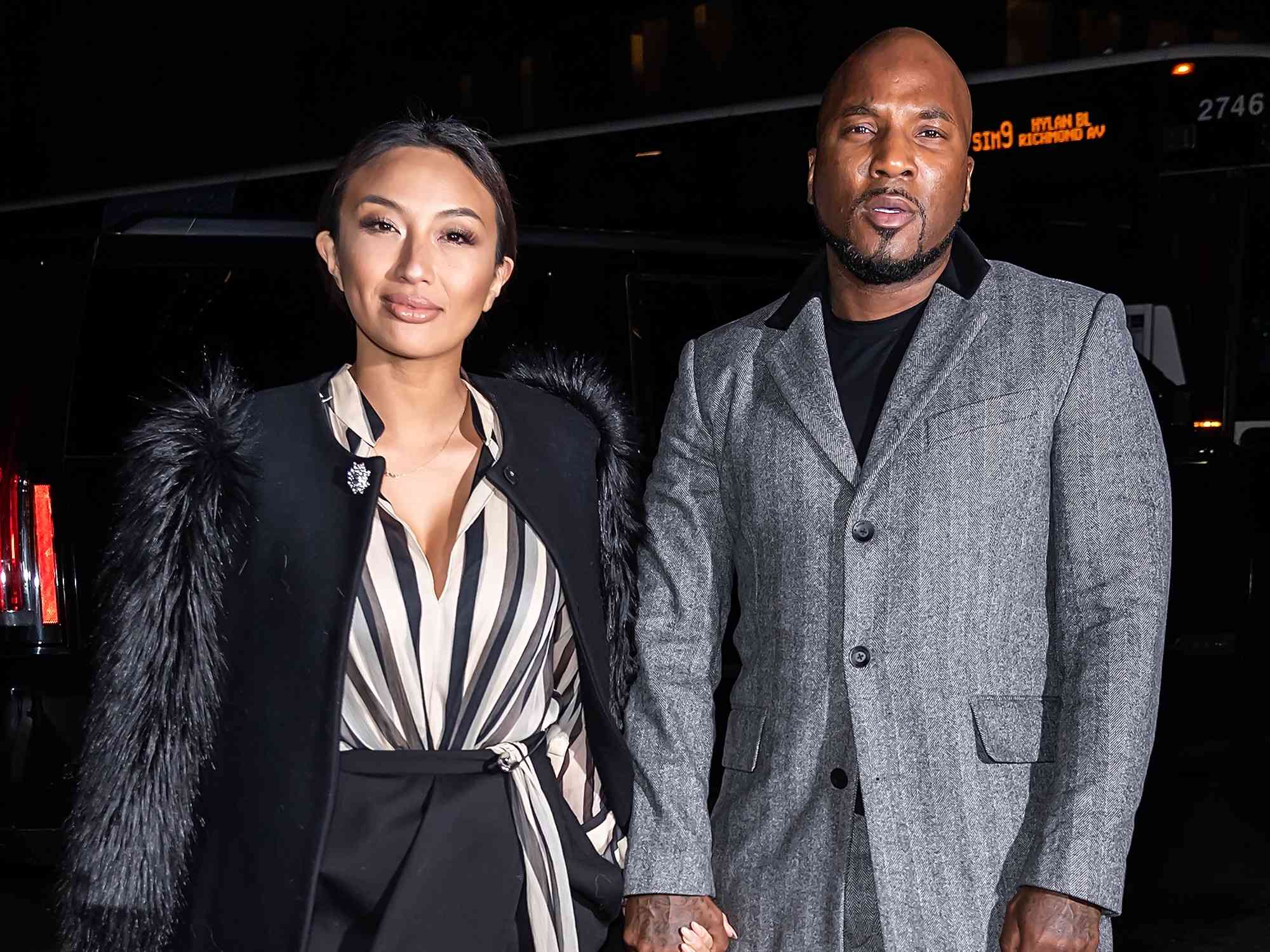 Jeannie Mai and Rapper Jeezy are seen arriving to the Rag & Bone fashion show during New York Fashion Week 