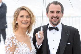 Prince Nikolaos and Princess Tatiana of Greece are seen arriving at the Opera House 