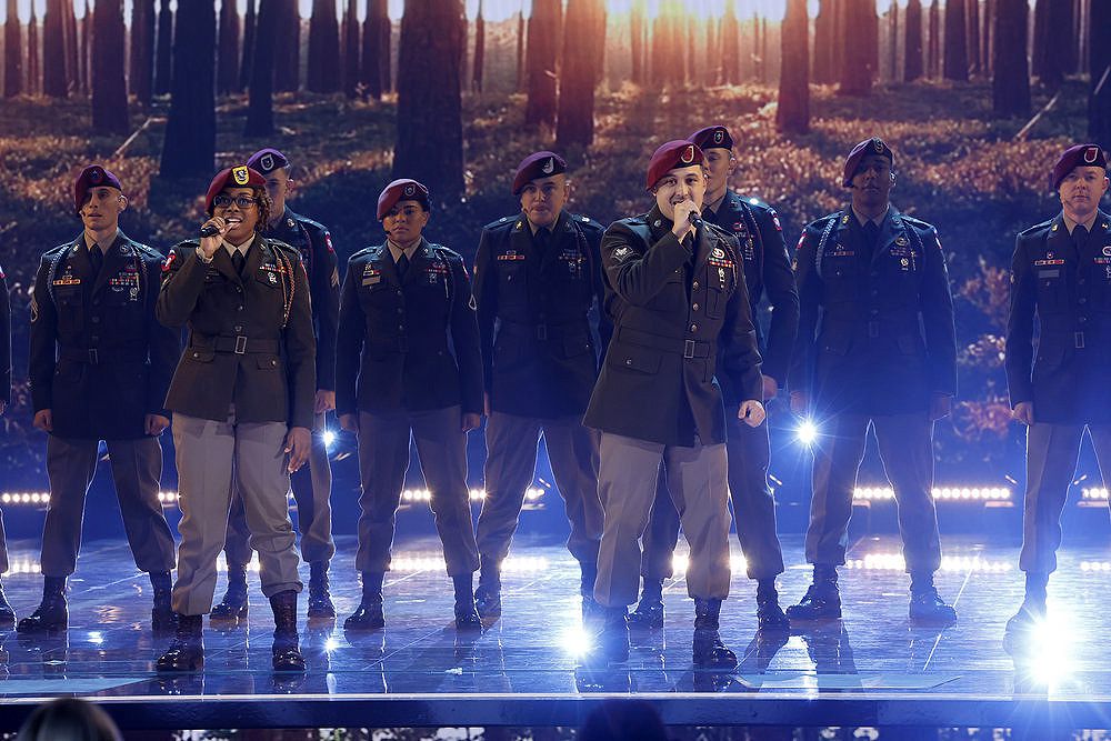 82nd Airborne All-American Chorus performs on "America's Got Talent" season 18.