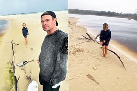 Chris Hemsworth fishing with son