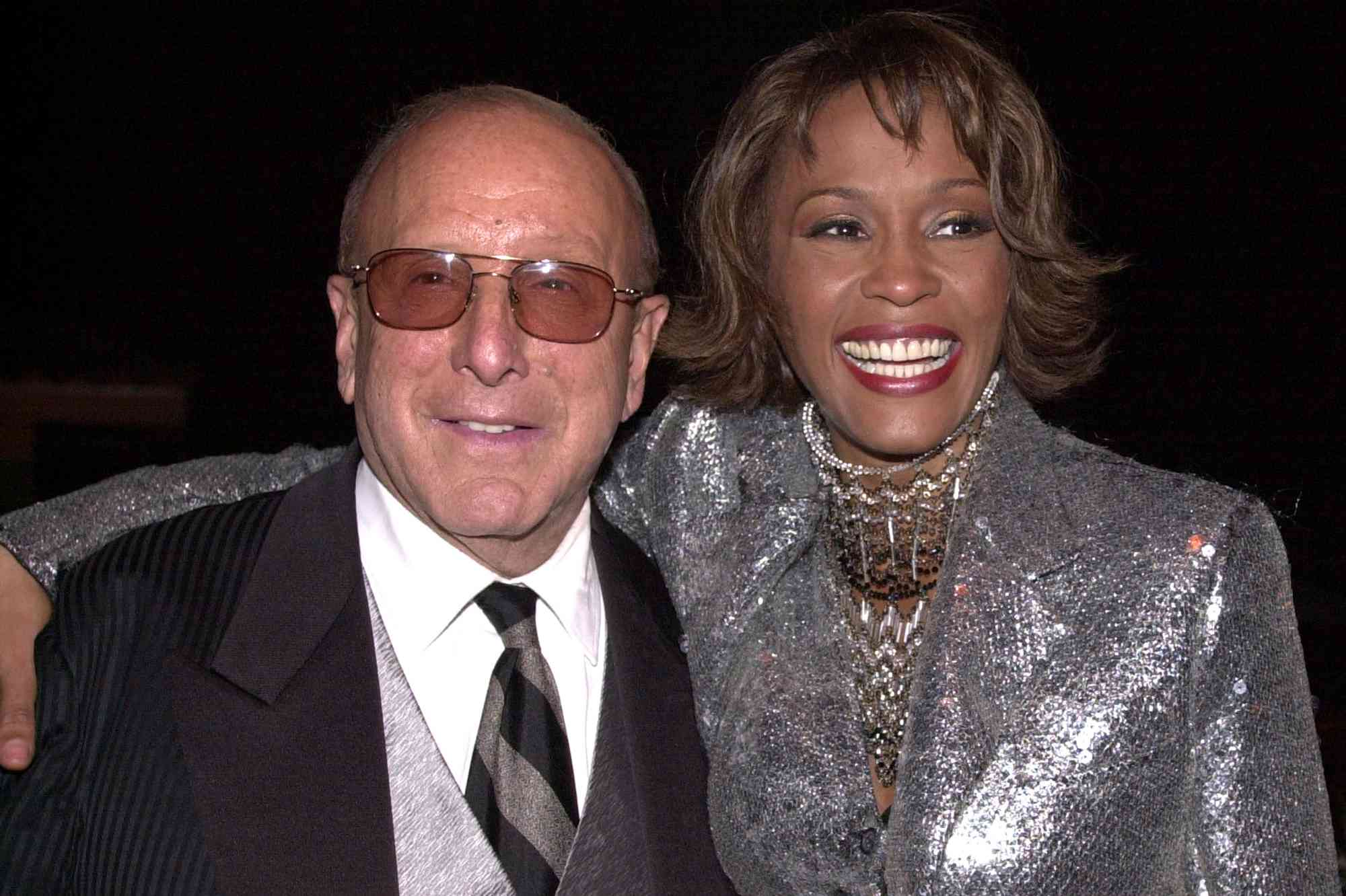 Clive Davis & Whitney Houston at the Private House in Los Angeles, California