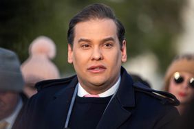 Representative George Santos, a Republican from New York, during a news conference outside the US Capitol in Washington, DC, US, on Thursday, Nov. 30, 2023