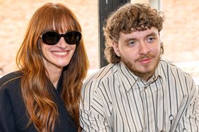 Julia Roberts and Jack Harlow attends the "Les Sculptures" Jacquemus' Fashion Show at Fondation Maeght on January 29, 2024 in Saint-Paul-De-Vence, France.