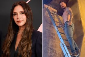 Victoria Beckham Gives a Cheeky Peek at Shirtless Electrician Husband David