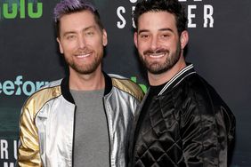 Lance Bass and Michael Turchin attend the premiere of Freeform's "Cruel Summer" Season 2