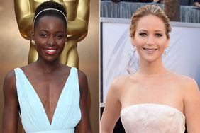 Lupita Nyong'o and Jennifer Lawrence