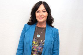 Shannen Doherty at the "BH90210" Press Conference at the Four Seasons Hotel on August 08, 2019 in Beverly Hills, California
