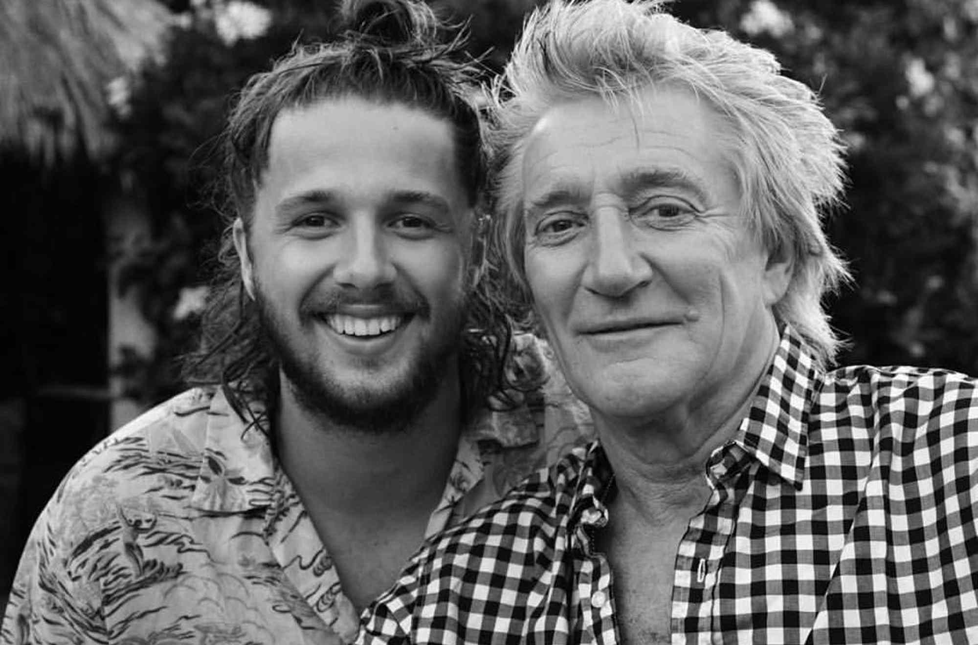 Liam Stewart and Rod Stewart