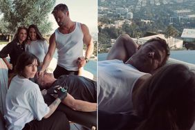 Chris Hemsworth Holds Matt Damon's Hand While He Gets Tattooed