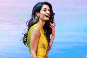 Amal Clooney attends the "We Choose the Earth" Mundial Conference on June 22, 2023