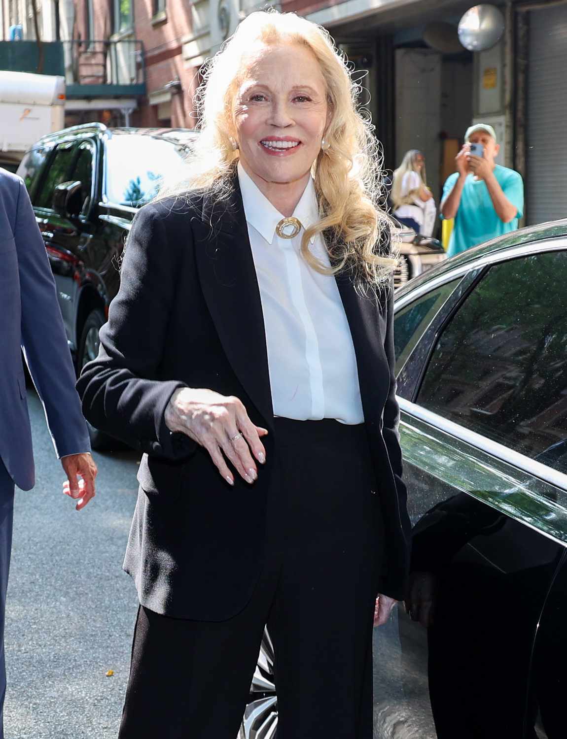 Faye Dunaway is seen on July 08, 2024 in New York City