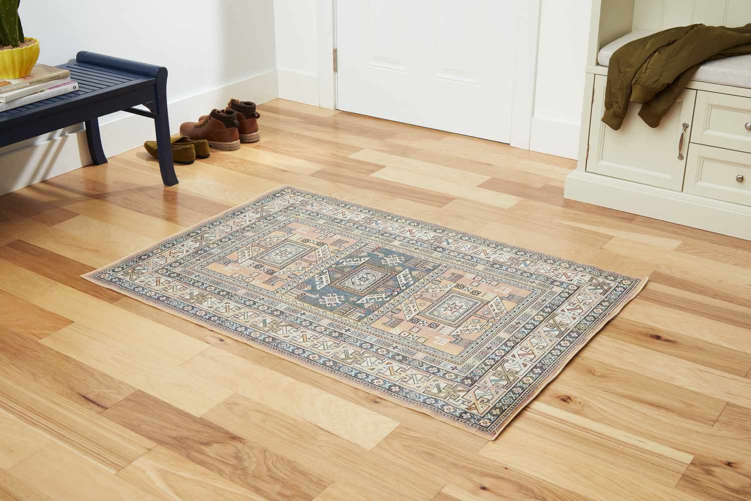 The AllModern Ovid Rug in an entryway