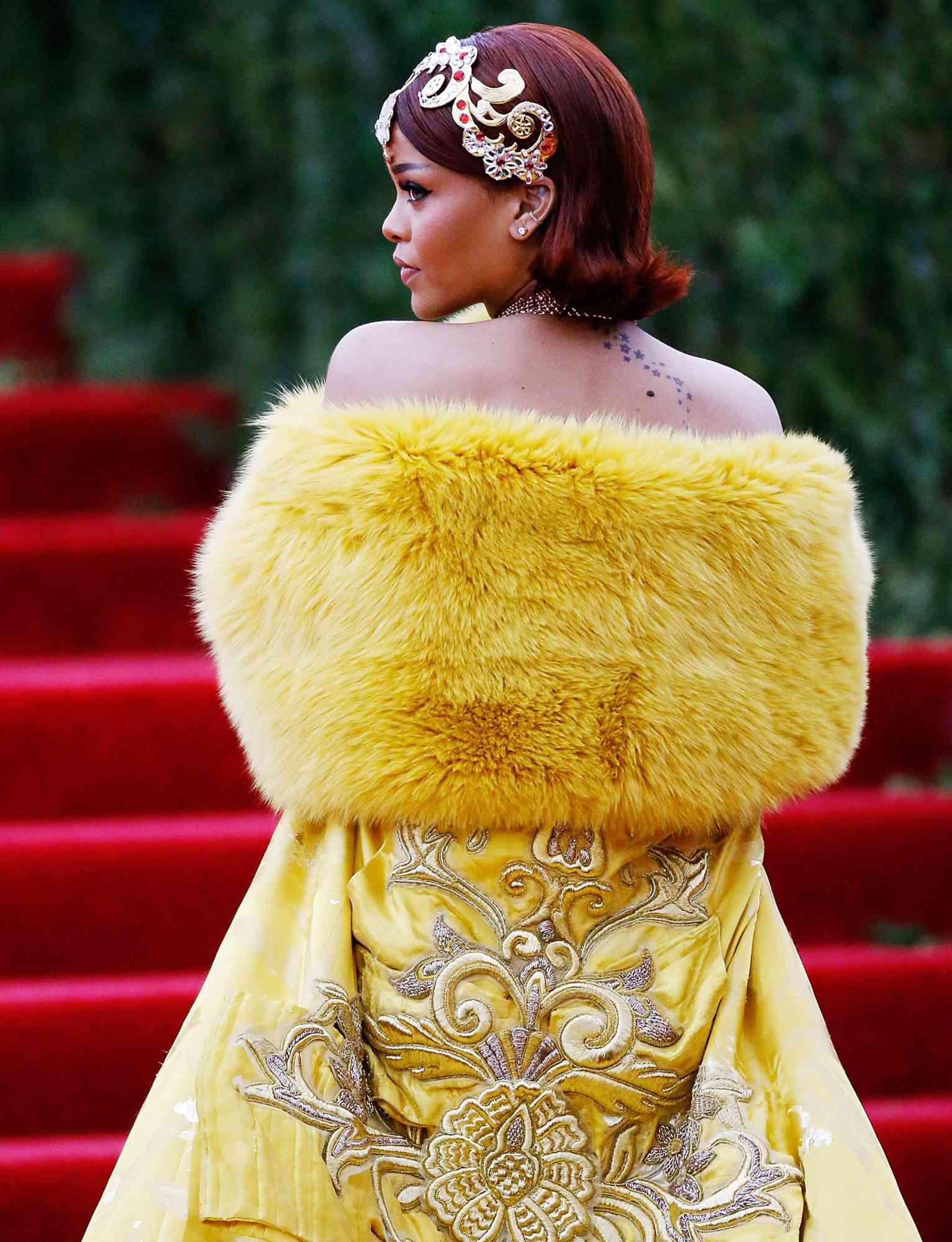 Rihanna arrives at The Metropolitan Museum of Art's Costume Institute benefit gala celebrating "China: Through the Looking Glass"