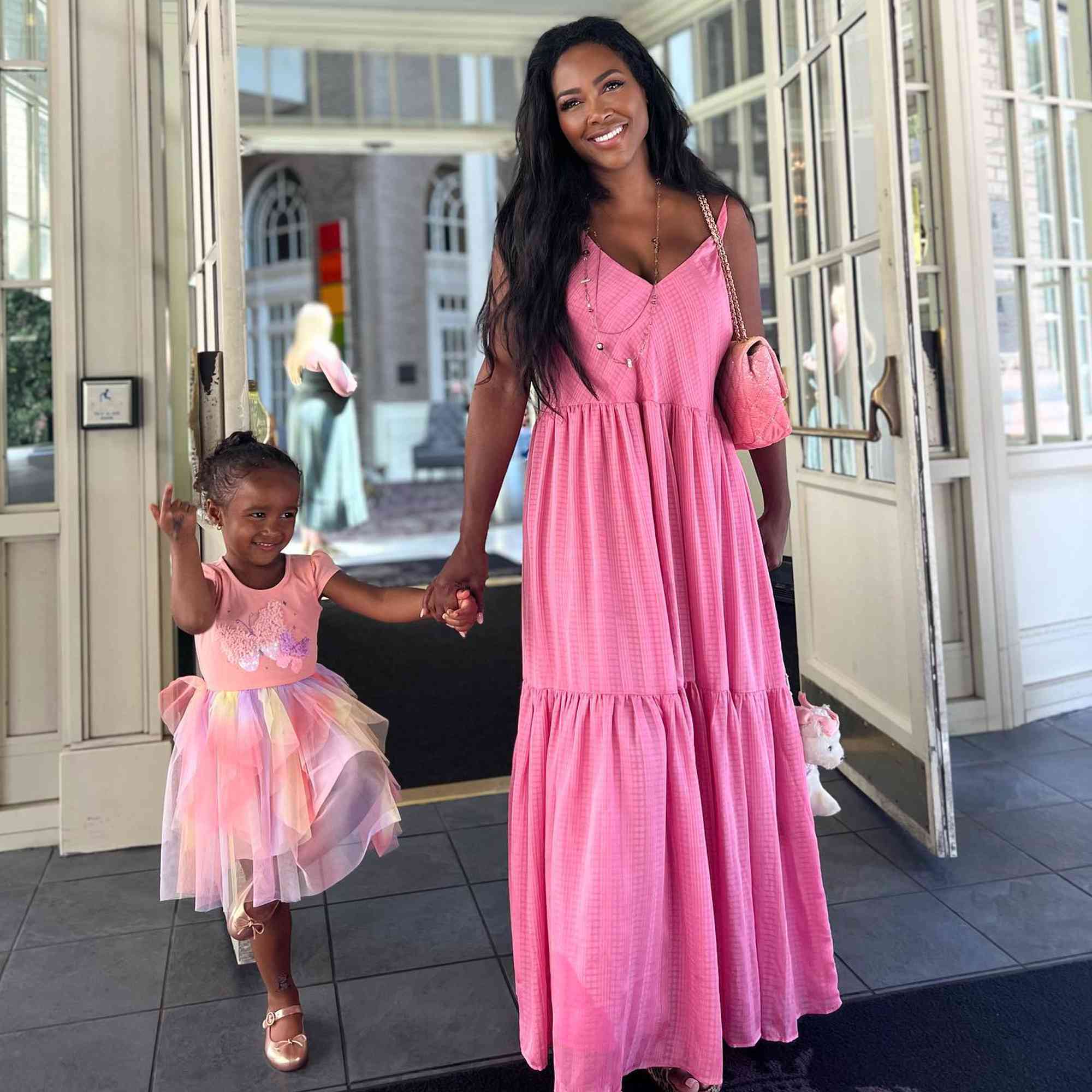 Kenya Moore and daughter Brooklyn Daly. 