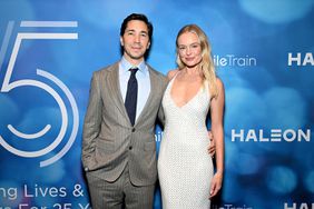 NEW YORK, NEW YORK - MAY 08: Justin Long and Kate Bosworth attend the Smile Train 25th Anniversary Gala at Cipriani 42nd Street on May 08, 2024 in New York City.