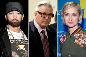 Eminem; Actor Alec Baldwin leans on a chair during a break in his hearing at Santa Fe County District Court on July 10, 2024 in Santa Fe, New Mexico. Baldwin is facing a single charge of involuntary manslaughter in the death of cinematographer Halyna Hutchins on the set of the film "Rust"; Halyna Hutchins attends the 2018 Sundance Film Festival Official Kickoff Party Hosted By SundanceTV at Sundance TV HQ on January 19, 2018 in Park City, Utah. 