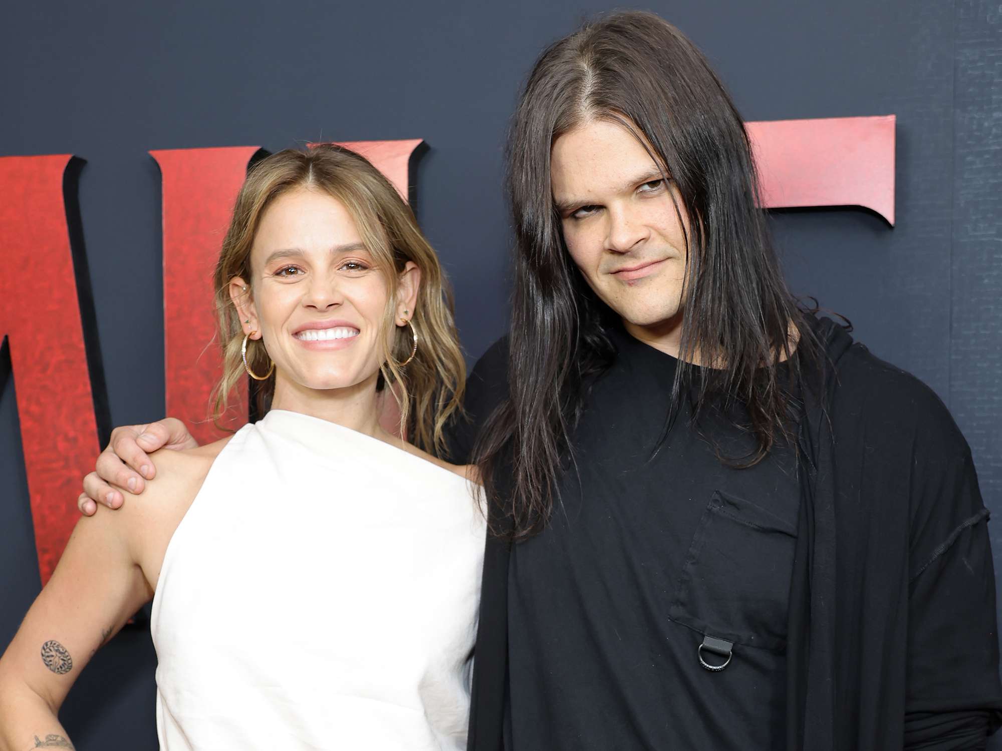 Sosie Bacon and Travis Bacon attend the Los Angeles screening of Paramount's "Smile" at Aero Theatre on September 27, 2022 in Santa Monica, California