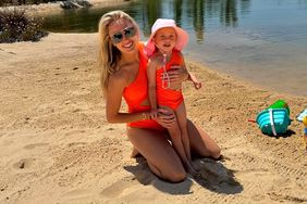 Brittany Mahomes and daughter Sterling in Portugal.