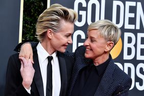 Portia de Rossi and Ellen DeGeneres attend the 77th Annual Golden Globe Awards at The Beverly Hilton Hotel on January 05, 2020 in Beverly Hills, California