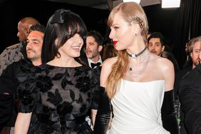 Lana Del Rey and Taylor Swift arrives at The 66th Annual Grammy Awards, airing live from Crypto.com Arena in Los Angeles, California, Sunday, Feb. 4