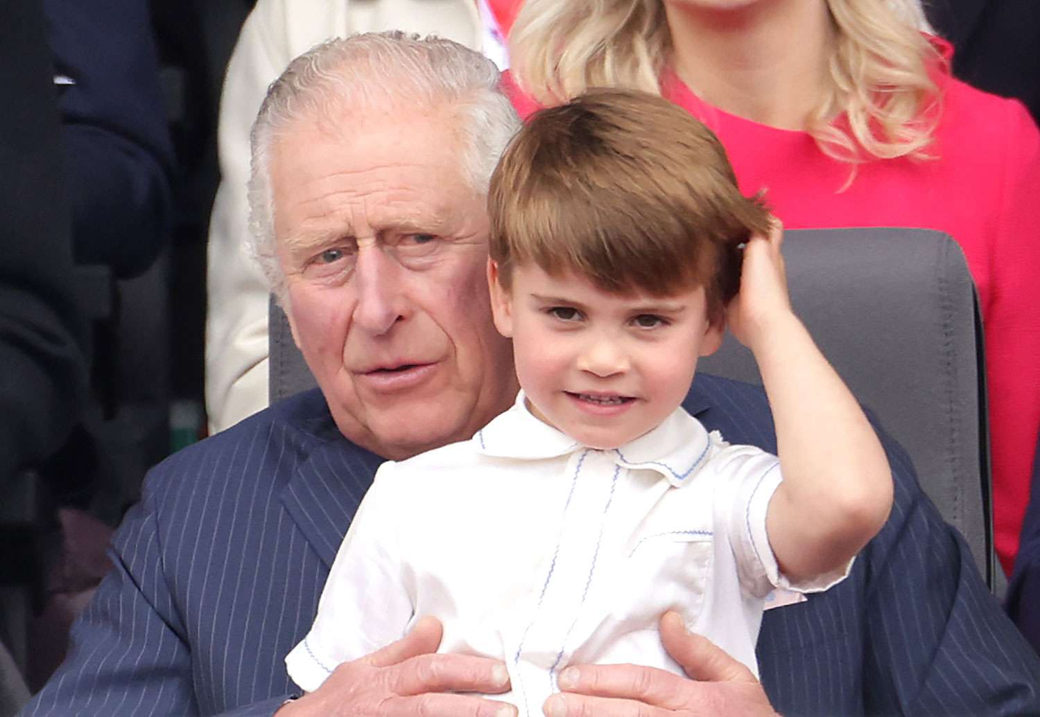 King Charles III and Prince Louis