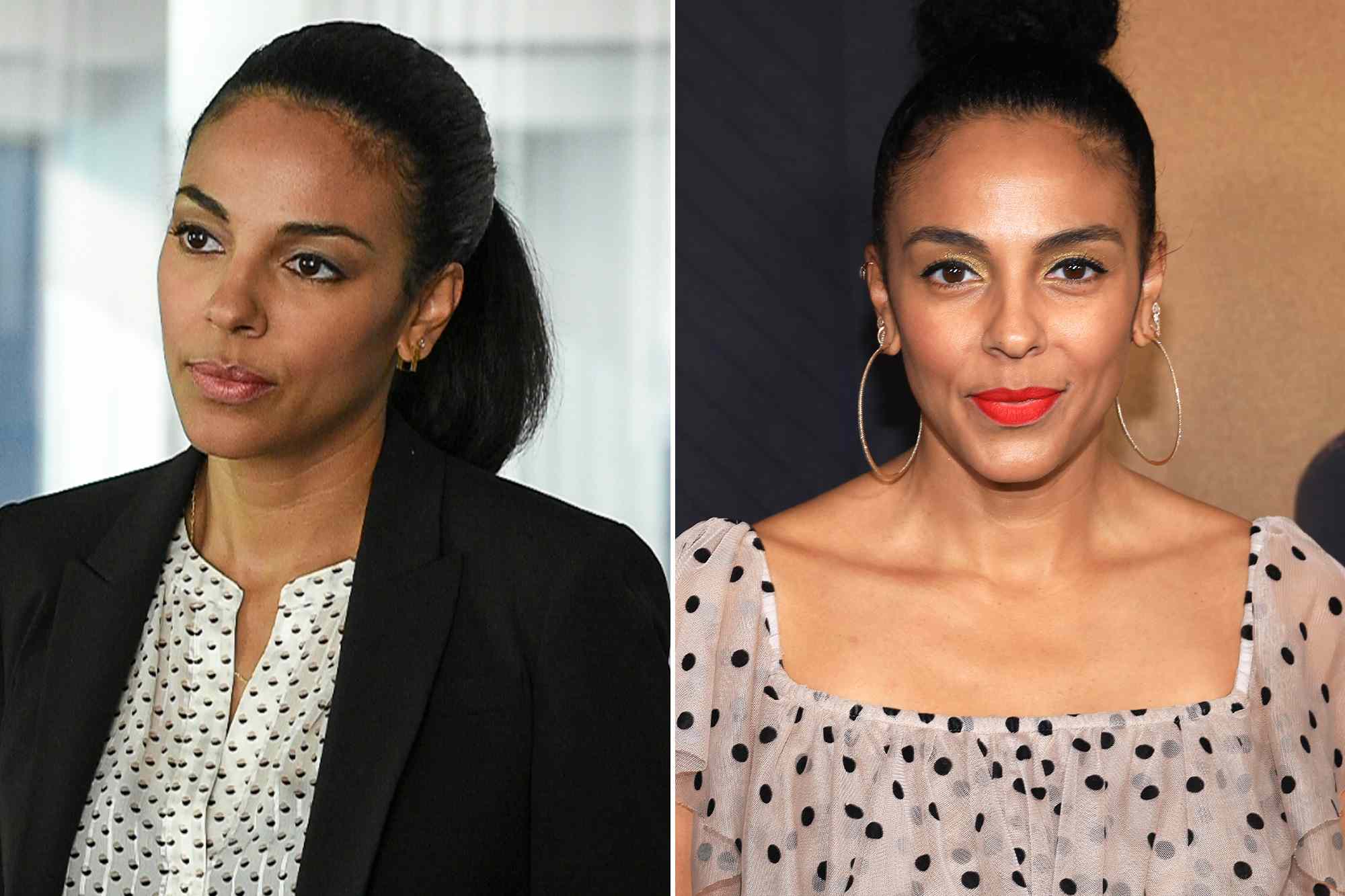 Marsha Thomason as Diana Berrigan in 'White Collar'. ; Marsha Thomason attends the LA premiere of Amazon MGM Studios' "The Boys in the Boat" on December 11, 2023 in Beverly Hills, California.