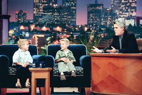 Cole Sprouse, and Dylan Sprouse during an interview with host Jay Leno