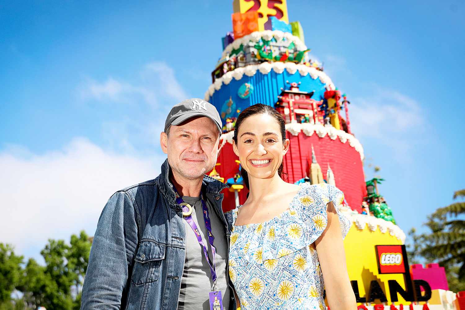 Christian Slater and Emmy Rossum at Legoland California