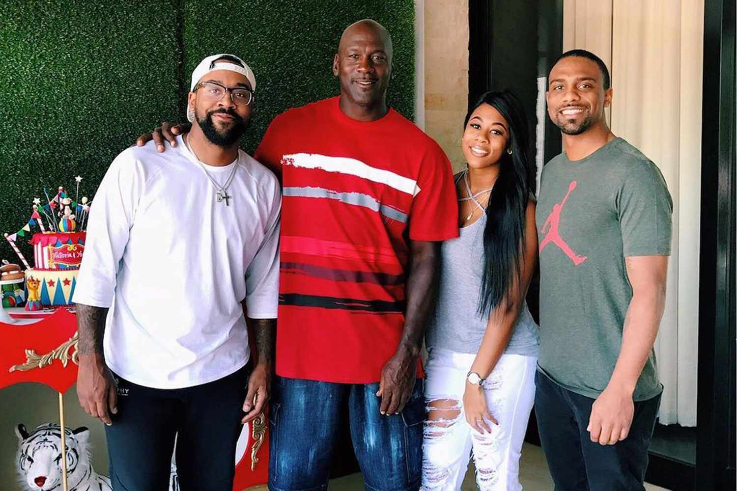 Marcus Jordan, Michael jordan, Jasmine Jordan and Jeffrey Jordan