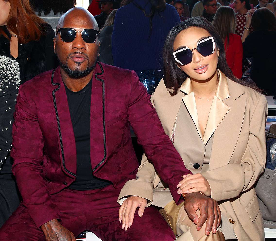 Rapper Jeezy (L) and Jeannie Mai attend the Badgley Mischka front row during New York Fashion Week: The Shows at Gallery I at Spring Studios on February 08, 2020