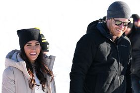 Prince Harry, Duke of Sussex and Meghan, Duchess of Sussex attend the Invictus Games One Year To Go Event on February 14, 2024 in Whistler, Canada.