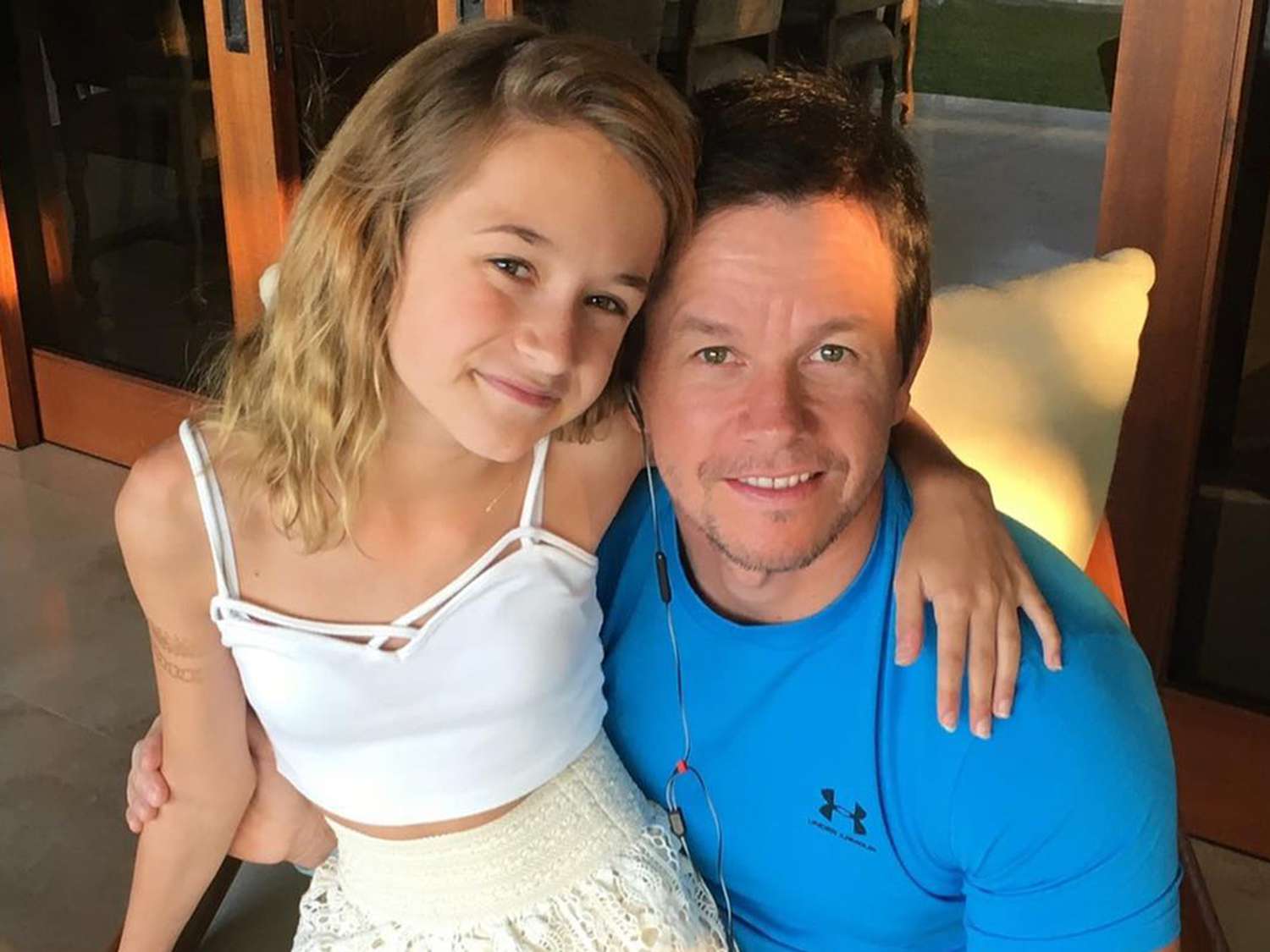 Mark Wahlberg and Ella Rea Wahlberg.