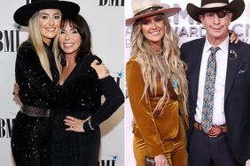 Lainey Wilson and Michelle Wilson attend the 2023 BMI Country Awards on November 07, 2023 in Nashville, Tennessee. ; Lainey Wilson and Brian Wilson attend the 56th Annual CMA Awards on November 09, 2022 in Nashville, Tennessee. 