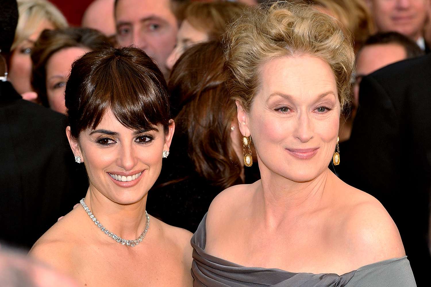 enelope Cruz and Meryl Streep arrives at the 81st Annual Academy Awards