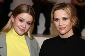 US actress and film producer Reese Witherspoon (R) and her daughter Ava Elizabeth Phillippe (L) attend the Fendi Women's Haute-Couture Spring/Summer 2024 show as part of the Paris Fashion Week at the Palais Brongniart in Paris, on January 25, 2024