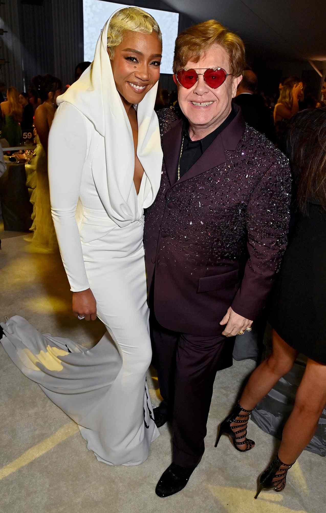 Tiffany Haddish and Elton John