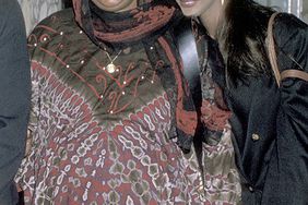 Iman (right) with her mother