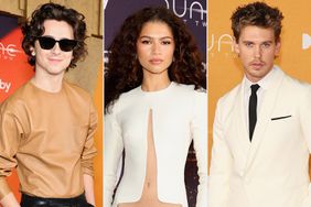 Timothee Chalamet Zendaya and Austin Butler attends the "Dune: Part Two" premiere at Lincoln Center on February 25, 2024 in New York City. 