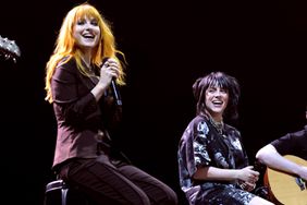 Hayley Williams and Billie Eilish perform on the Coachella stage during the 2022 Coachella Valley Music And Arts Festival