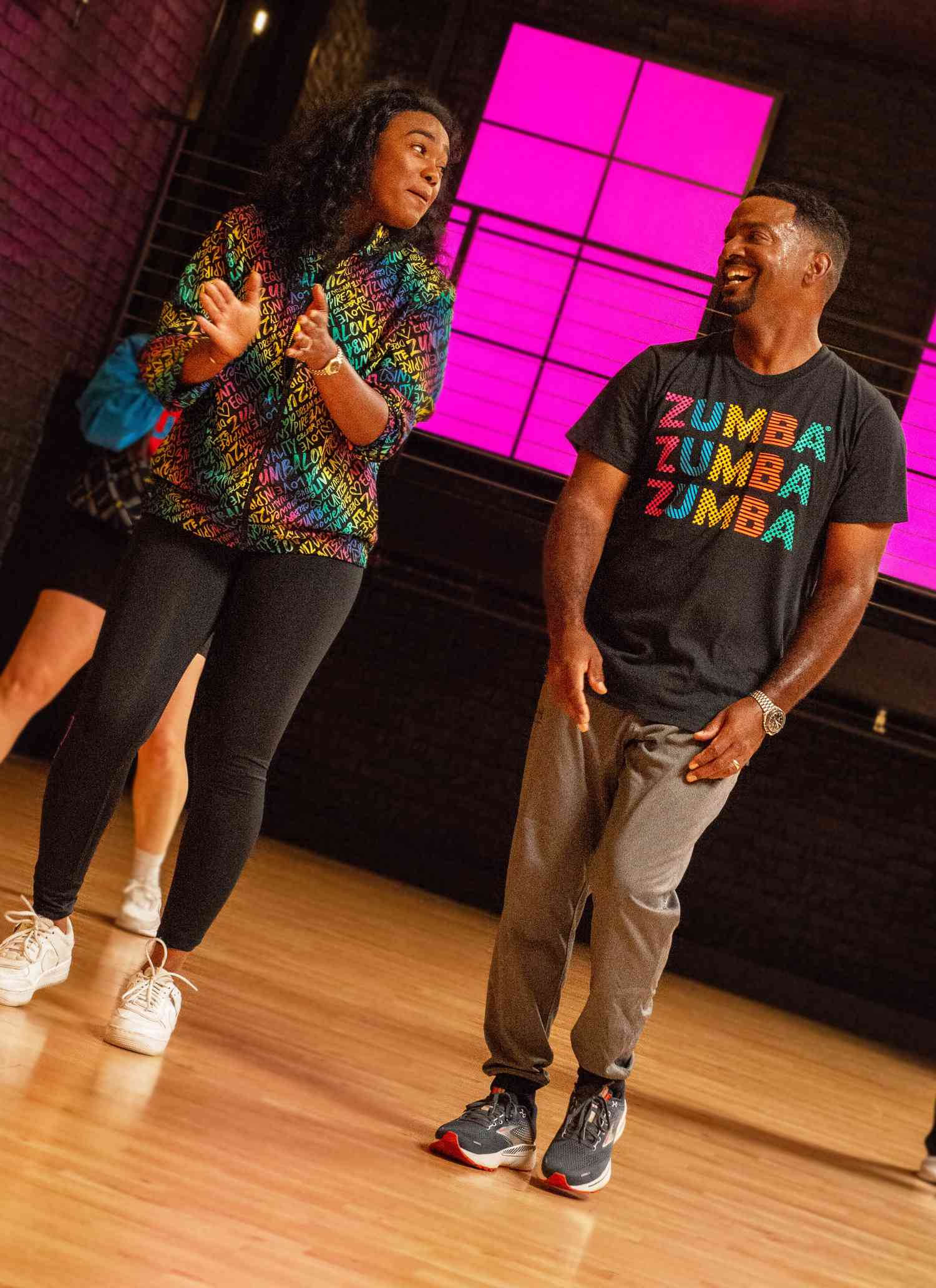 Alfonso Ribeiro and Tatyana Ali reunite at Zumba Class