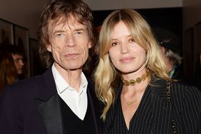 Mick Jagger with daughter Georgia May Jagger during an after party for 'The Rolling Stones: Exhibitionism' on April 4, 2016 in London, England. 