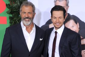 Mel Gibson and Mark Wahlberg arrive at the premiere of Paramount Pictures' "Daddy's Home 2" at Regency Village Theatre on November 5, 2017