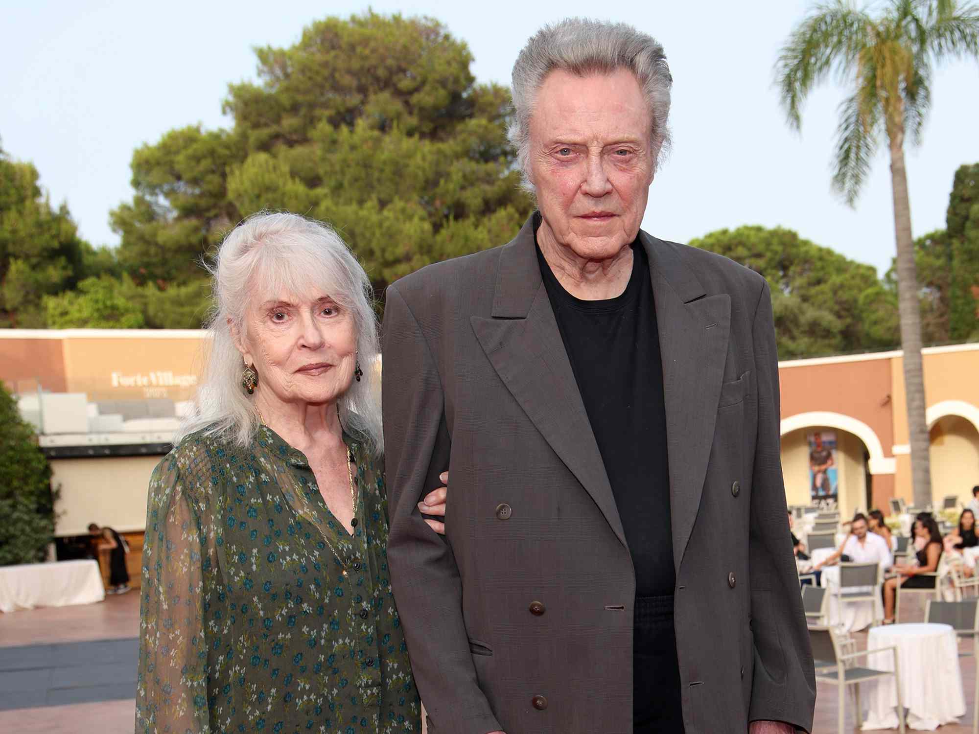 Georgianne Walken and Christopher Walken attend the red carpet of the Filming Italy 2023