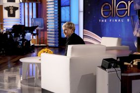 Ellen DeGeneres is seen during a taping of "The Ellen DeGeneres Show"