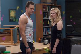 COMMUNITY -- "Modern Warfare" Episode 119 -- Pictured: (l-r) Joel McHale as Jeff, Gillian Jacobs as Britta