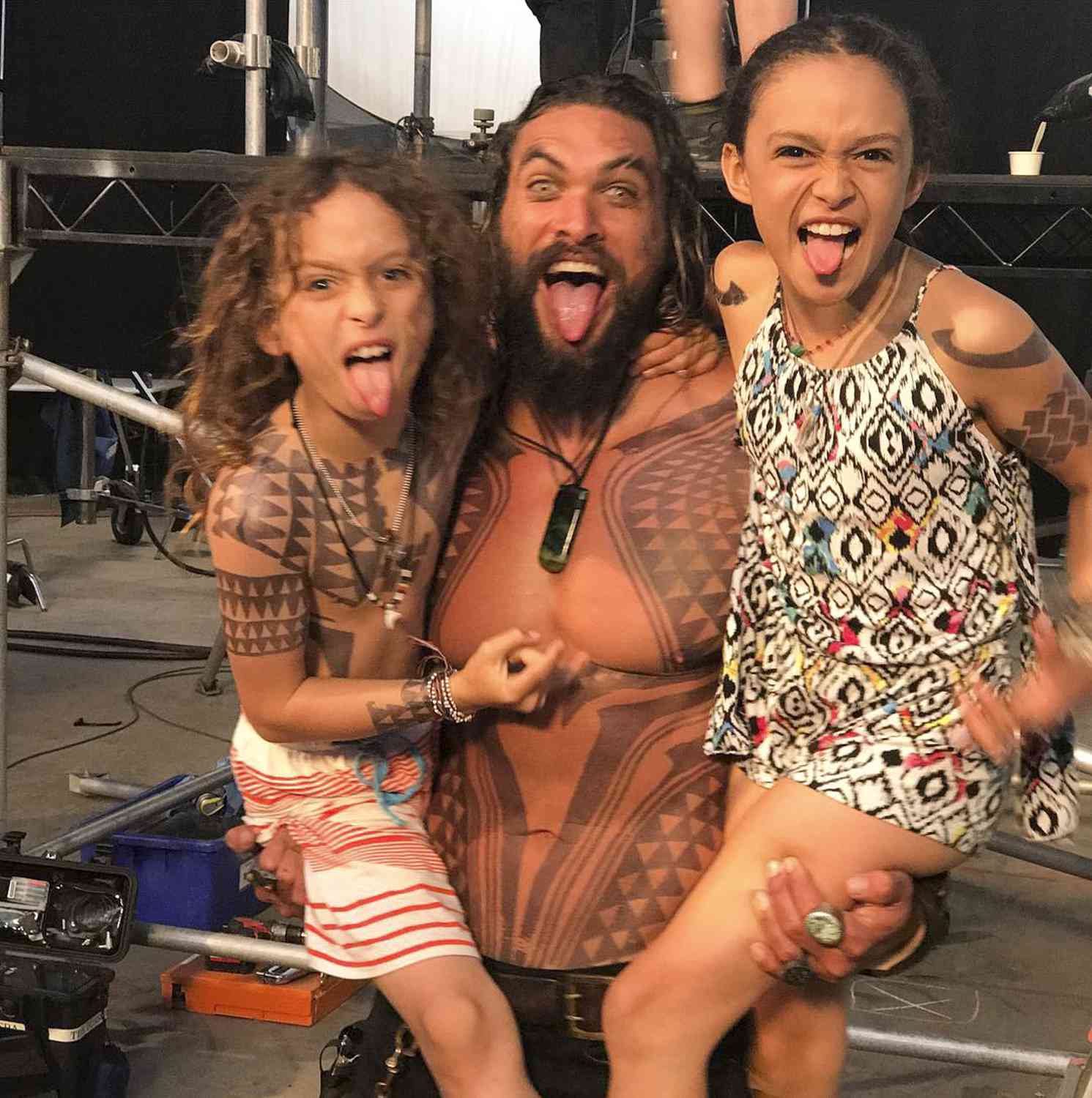 Jason Momoa and kids