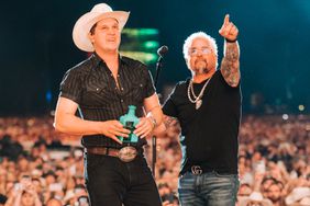 Jon Pardi being asked to join the Grand Ole Opry at Stagecoach with Guy Fieri